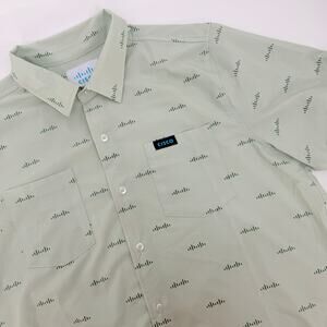 CISCO Button Down Short Sleeve Men's Size‎ 2X Light Green